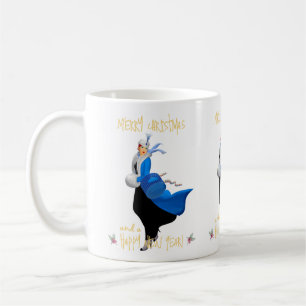 Mug Vintage Christmas lady Joyeux voeux de Noël
