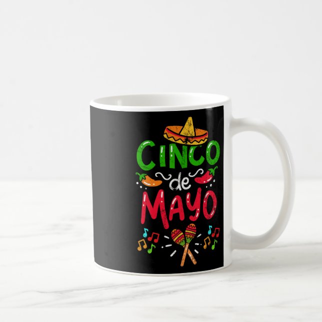 Mug Vintage Cinco De Mayo Mexique (Droite)