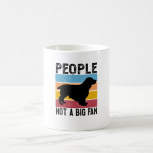 Mug vintage cocker spaniers personnes pas un grand fan