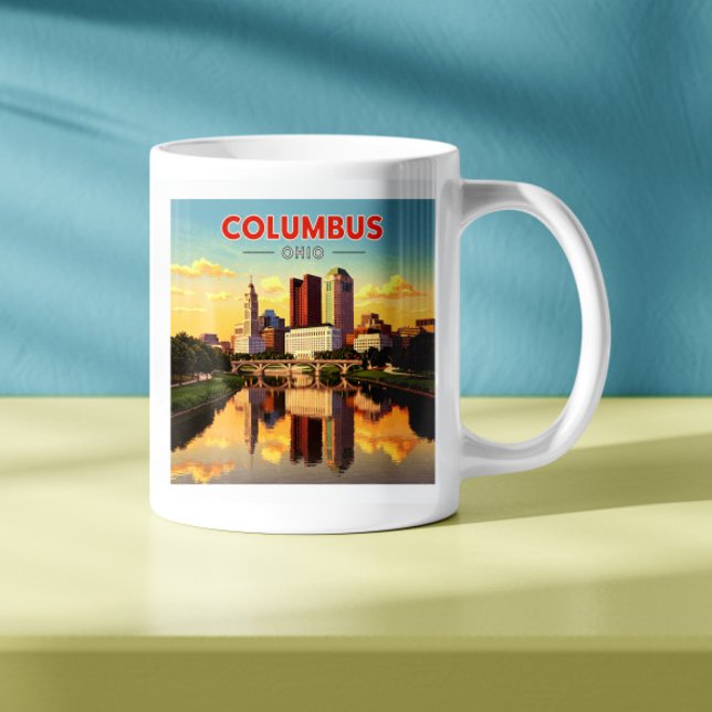 Mug Vintage Columbus Ohio (Créateur téléchargé)
