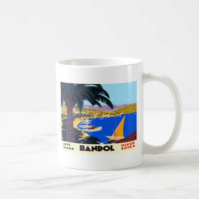 Mug Vintage Côte d'Azur (Droite)