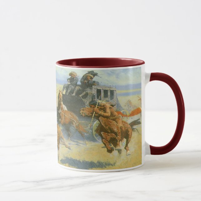 Mug Vintage Cowboy, Downing Nigh Leader, Remington (Droite)