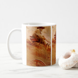 Mug Vintage Cowboys, Le Chariot de minerai par NC Wyet