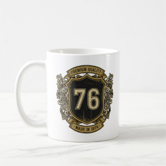 Mug Vintage Crest Made In 1976 Premium Quality Design