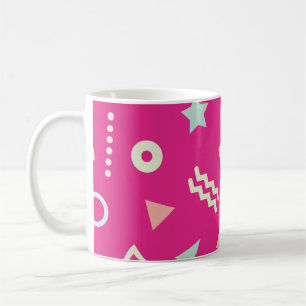Mug Vintage de motif répétitif sans faille avec Memphi