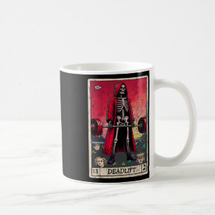 Mug Vintage Deadlift Skeleton Halloween Gym plaisanter