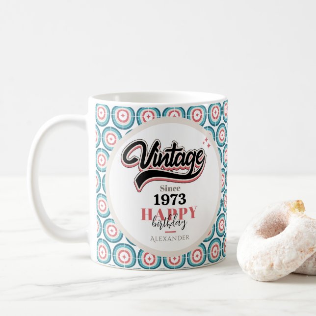 Mug Vintage depuis - 1973 (Avec donut)