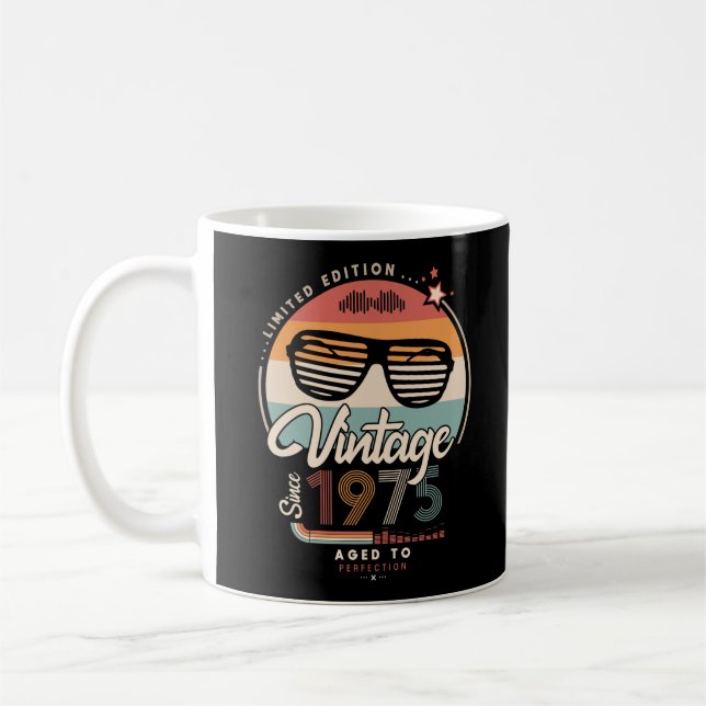Mug Vintage depuis 1975 (Gauche)