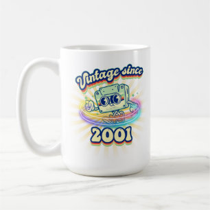 Mug Vintage depuis 2001 Nostalgic & musique Vintage