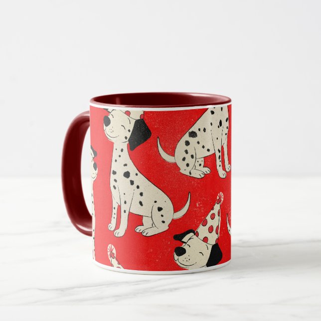 Mug Vintage Dog Birthday  (Devant gauche)