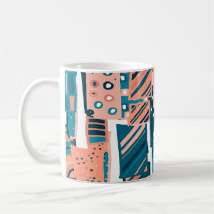Mug Vintage Doodle Motif sans couture.