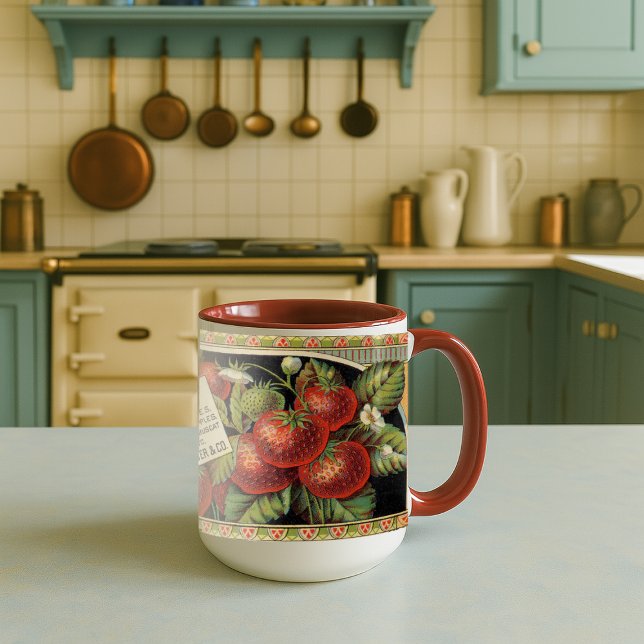 Mug Vintage époque victorienne canneberges et (Créateur téléchargé)