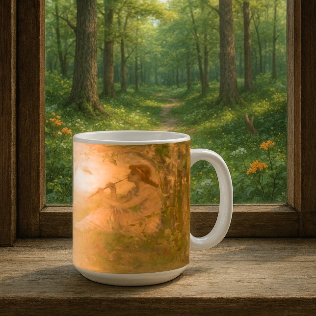 Mug Vintage fille avec lapins par Frederick Church (Créateur téléchargé)