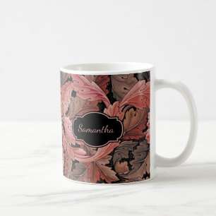 Mug Vintage Floral Acanthus Motif avec Monogramme