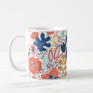 Mug Vintage floral clair : style scandinave.