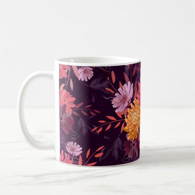 Mug Vintage floral : Splendor jardin d'automne (Gauche)