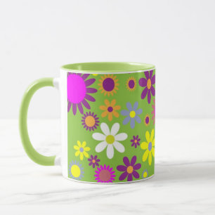 Mug Vintage florale Printemps Joyeux boug de la fête d