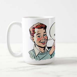 Mug Vintage Garçon Cheeky avec salut à deux doigts