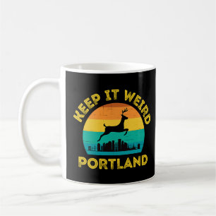 Mug Vintage Gardez-le bizarre Portland Oregon