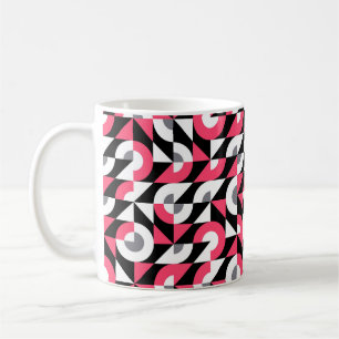 Mug Vintage Glitch : Motif Abstrait géométrique