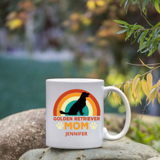 Mug Vintage Golden Lab Chien Maman Coucher de soleil p