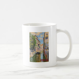 Mug Vintage Grand Canal Gondolas Venise Italie Voyage