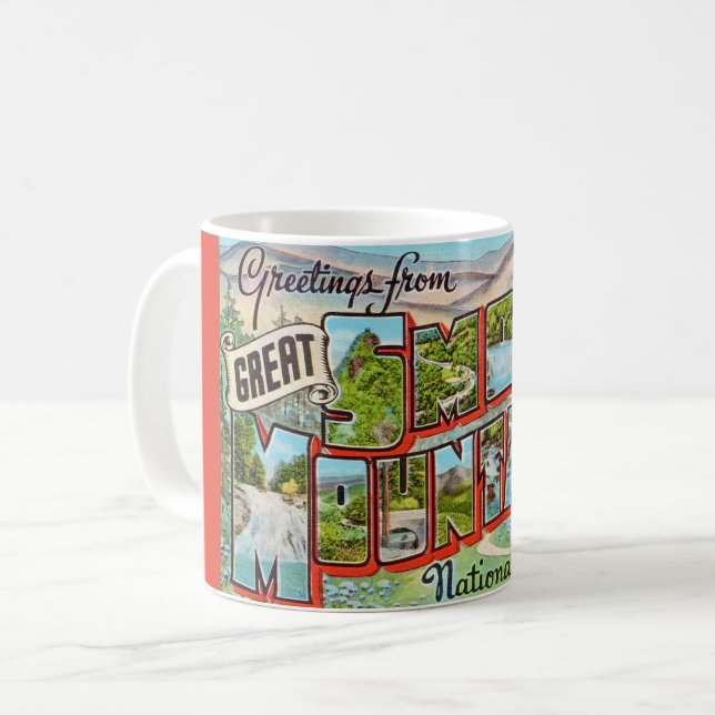 Mug Vintage Great Smoky Mountains (Devant gauche)