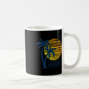 Mug Vintage Gulf Shores Alabama Souvenir Plage Sunset