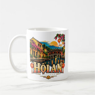 Mug Vintage Hội An Vietnam Voyage Art Monument