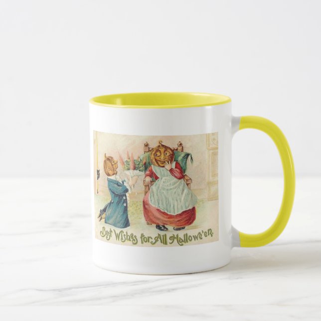 Mug Vintage Halloween Jack oLantern Couple (Droite)