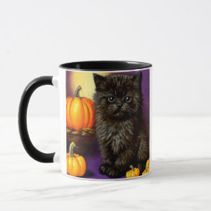 Mug Vintage Halloween Kitten