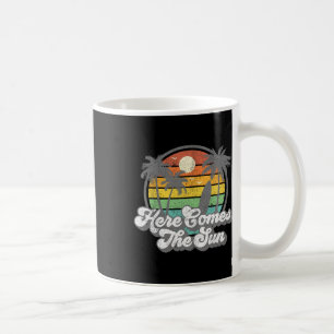 Mug Vintage Here Comes The Sun Plage Surf Rétro 70s