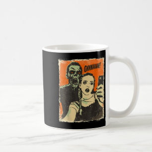 Mug Vintage Horreur Comique Zombie Selfie Déplaisant m