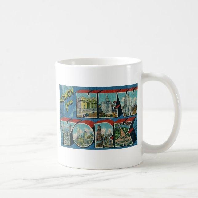 Mug Vintage Howdy de New York (Droite)