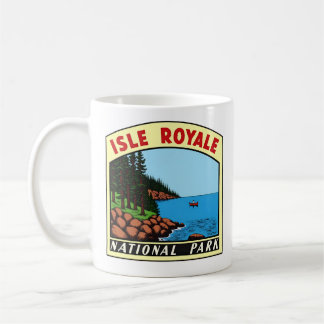 Mug Vintage Isle Royal Nation Park Michigan