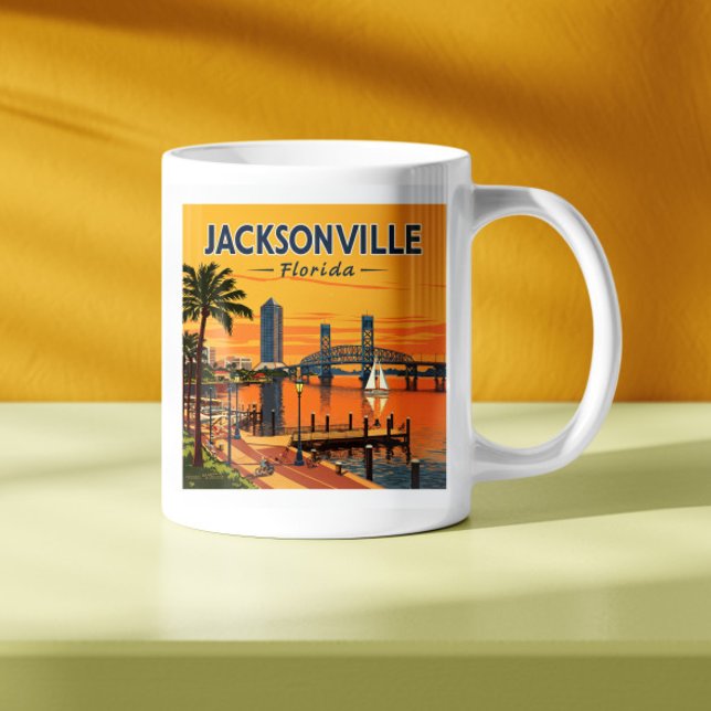 Mug Vintage Jacksonville Floride (Créateur téléchargé)
