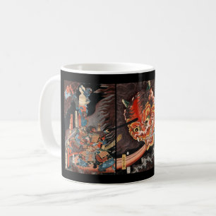 Mug Vintage japonais Samouraï vs. Oni