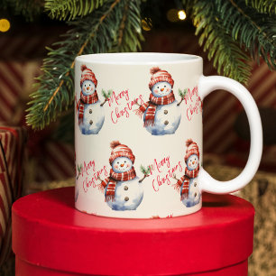 Mug Vintage Joyeux Noël & Snowmen