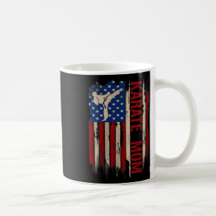 Mug Vintage Karate Maman Américaine Usa Drapeau Le Kic