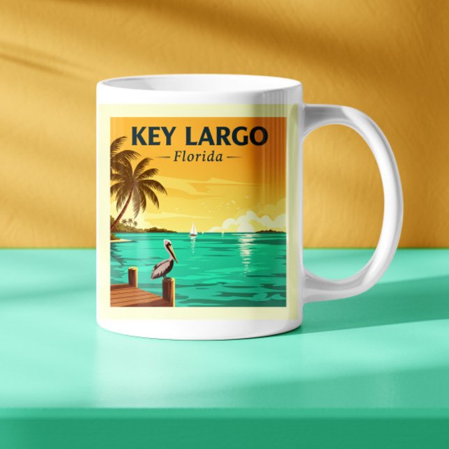 Mug Vintage Key Largo Floride (Créateur téléchargé)