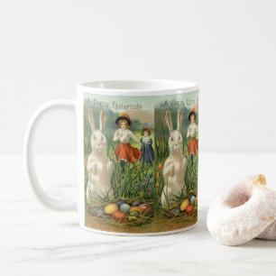 Mug Vintage lapin de Pâques et enfants heureux Eastert