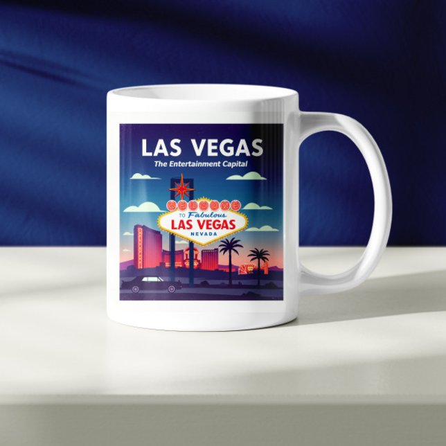 Mug Vintage Las Vegas Nevada (Créateur téléchargé)