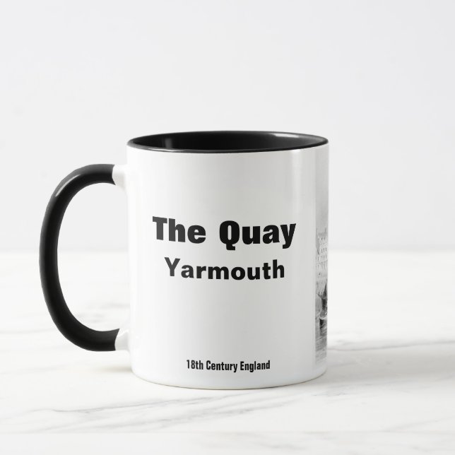 Mug Vintage Le Quay Yarmouth Norfolk Angleterre (Gauche)