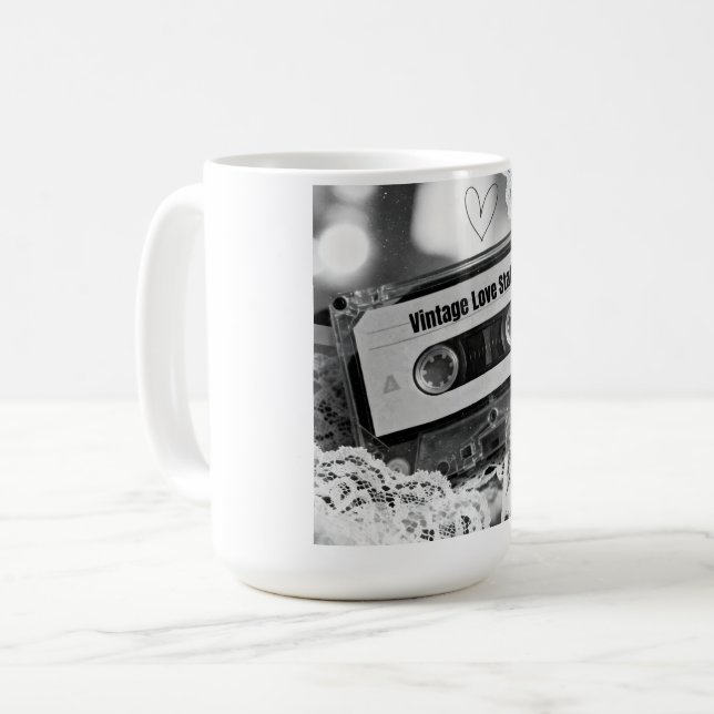 Mug Vintage Love Static (Devant gauche)