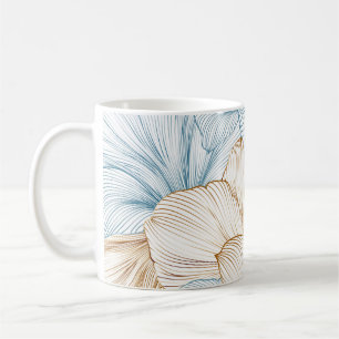 Mug Vintage luxe sans couture arrière - plan floral av