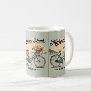 Mug Vintage Mackinac Island Michigan avec cadeau Fleur
