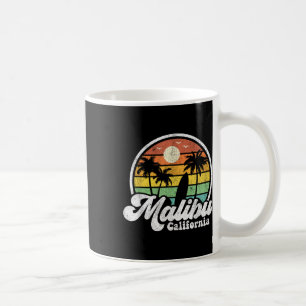 Mug Vintage Malibu Beach California Ca Surfing Retro S