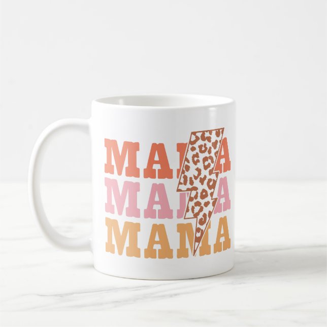 Mug Vintage Mama Leopard Motif (Gauche)
