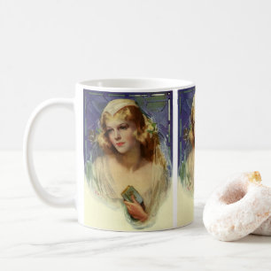 Mug Vintage mariée tenant une Bible, Mariage religieux
