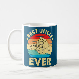 Mug Vintage Meilleur Oncle Jamais Fist Bump Funky Oncl